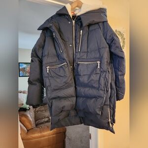 Mens Orolay Thickened DOWN Puffer Coat with Hood NWOT Medium